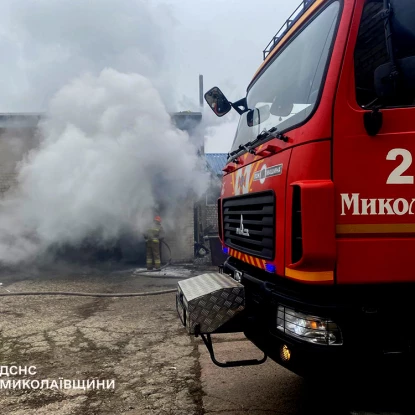 Пожежі 24 січня. Фото: ДСНС Миколаївської області