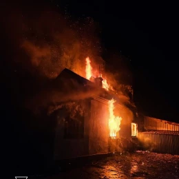 Пожежа на Миколаївщині. Фото: ДСНС