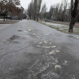 Посипані пішохідні ділянки. Фото: Ганна Ременнікова