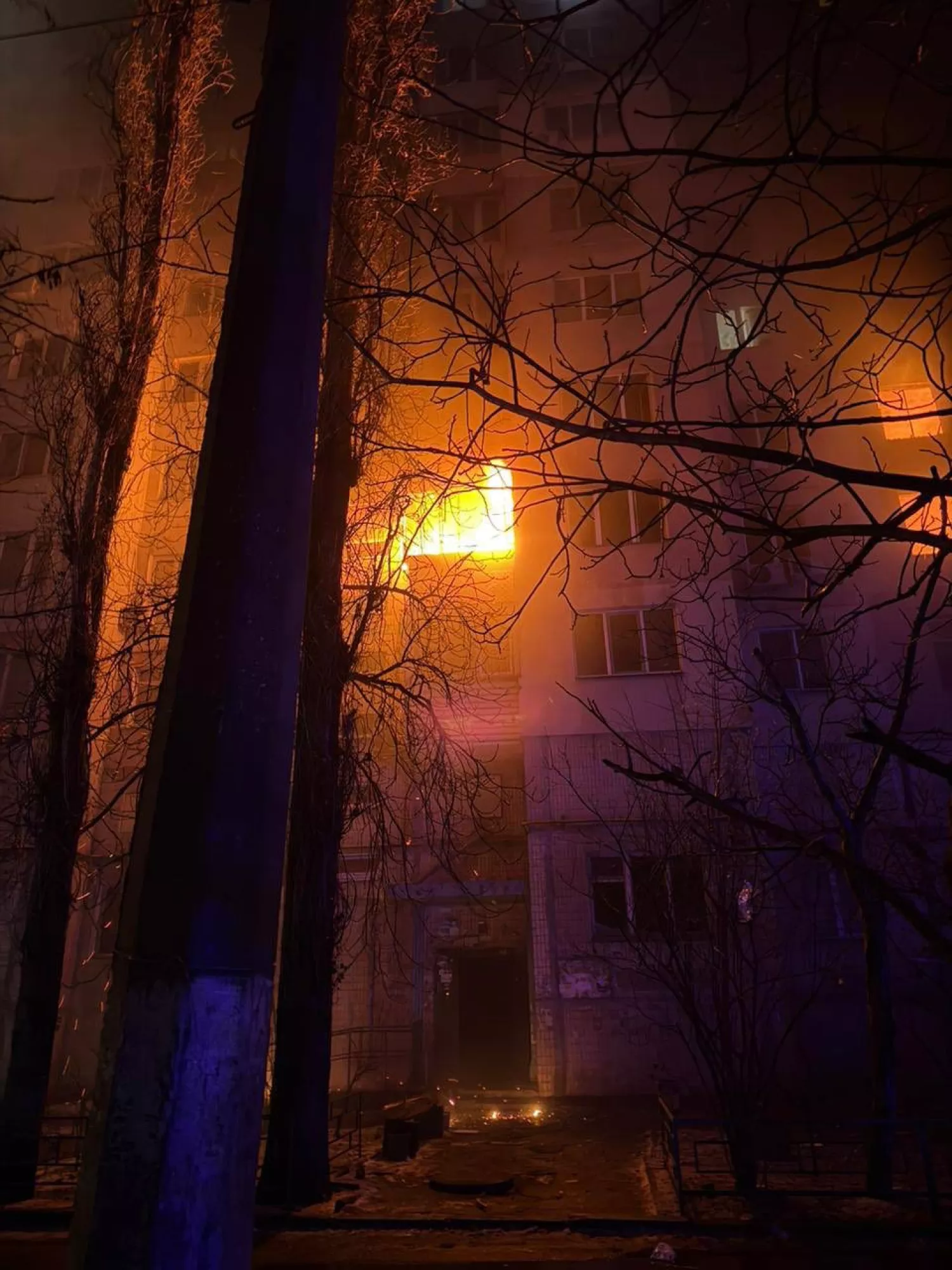 Наслідки обстрілу Одеси 27 січня. Фото: Одеська МВА