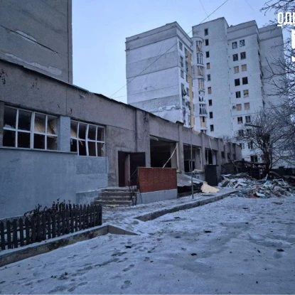 Наслідки обстрілу Одеси 27 січня. Фото: Одеська ОВА