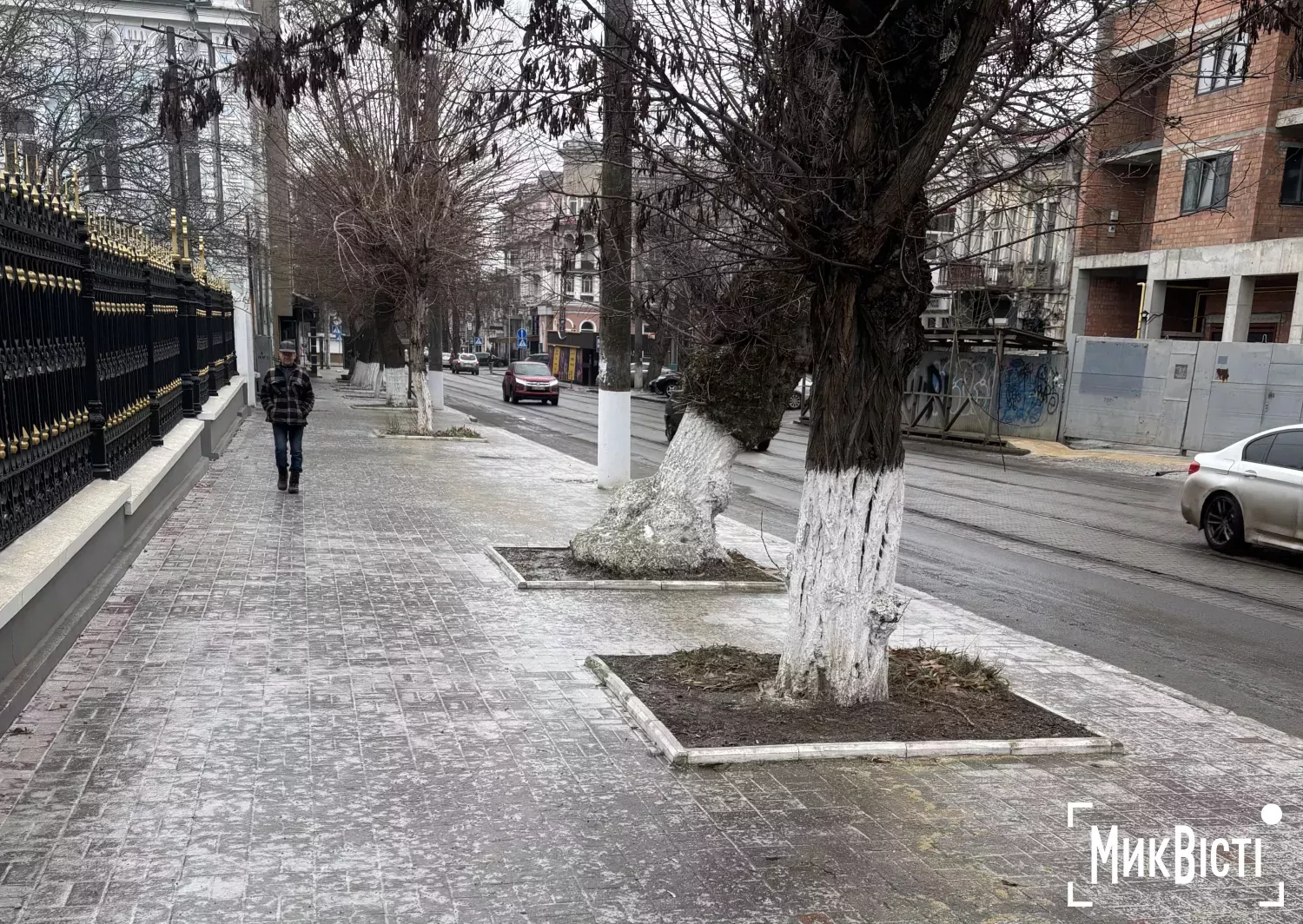 Ожеледиця у Миколаєві 27 січня. Фото: МикВісті