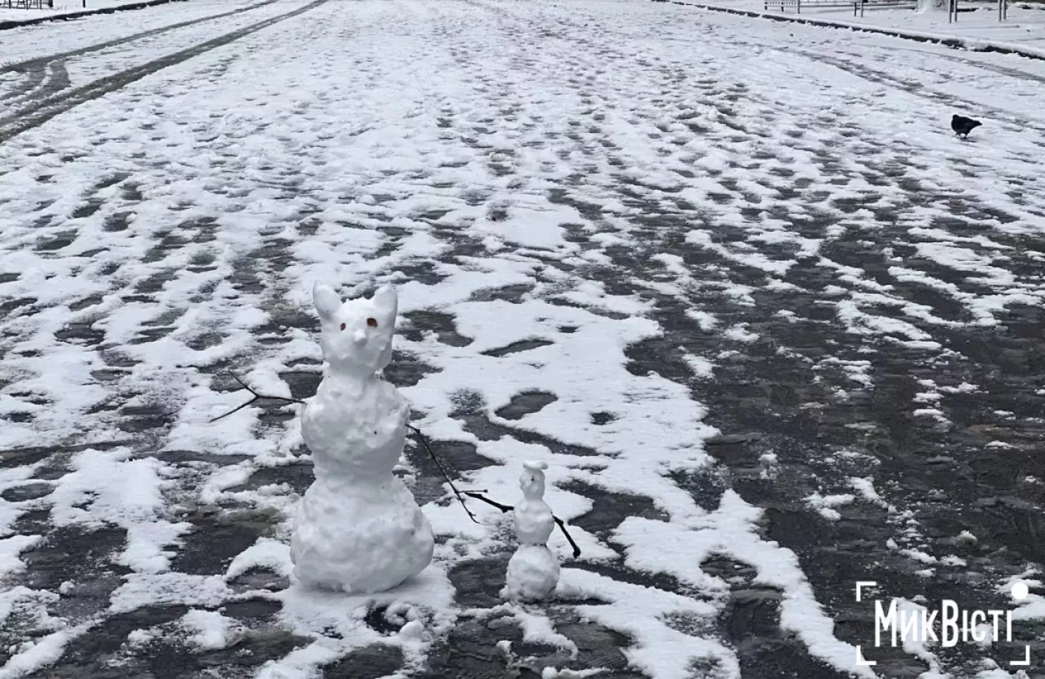 Засніжений Миколаїв 15 лютого 2025 року. Фото: МикВісті