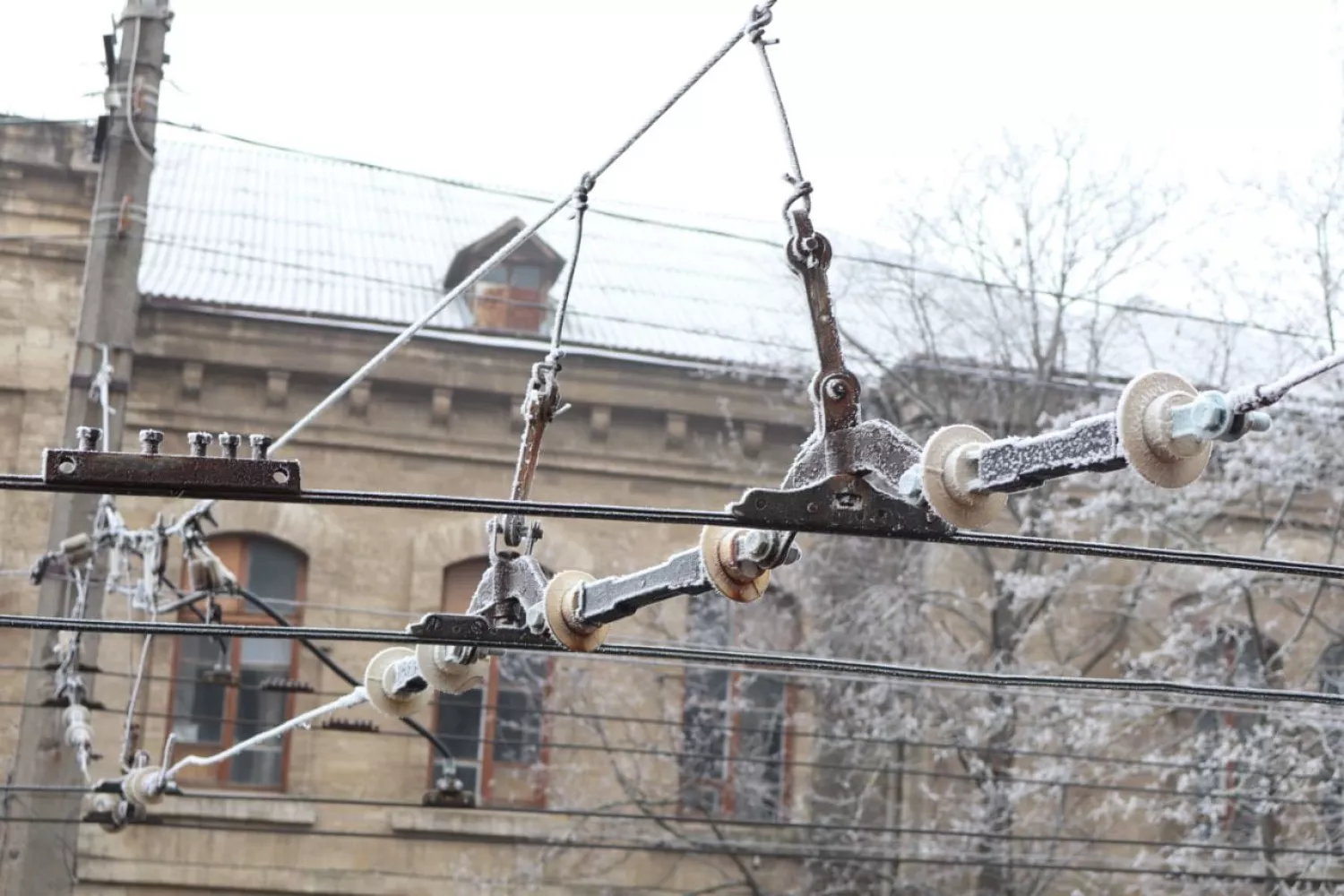 Ожеледь на . Фото: Юрій Сметана