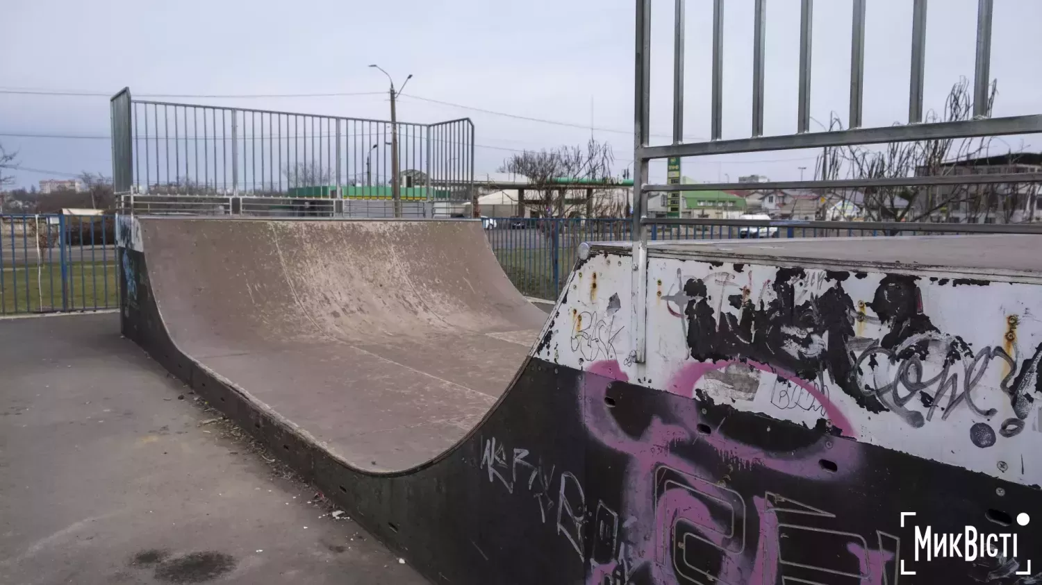 Стан скейтпарку станом на березень 2025 року. Фото: НикВести