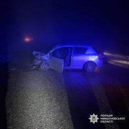 Смертельна ДТП на Миколаївщині 29 січня. Фото: поліція Миколаївщини