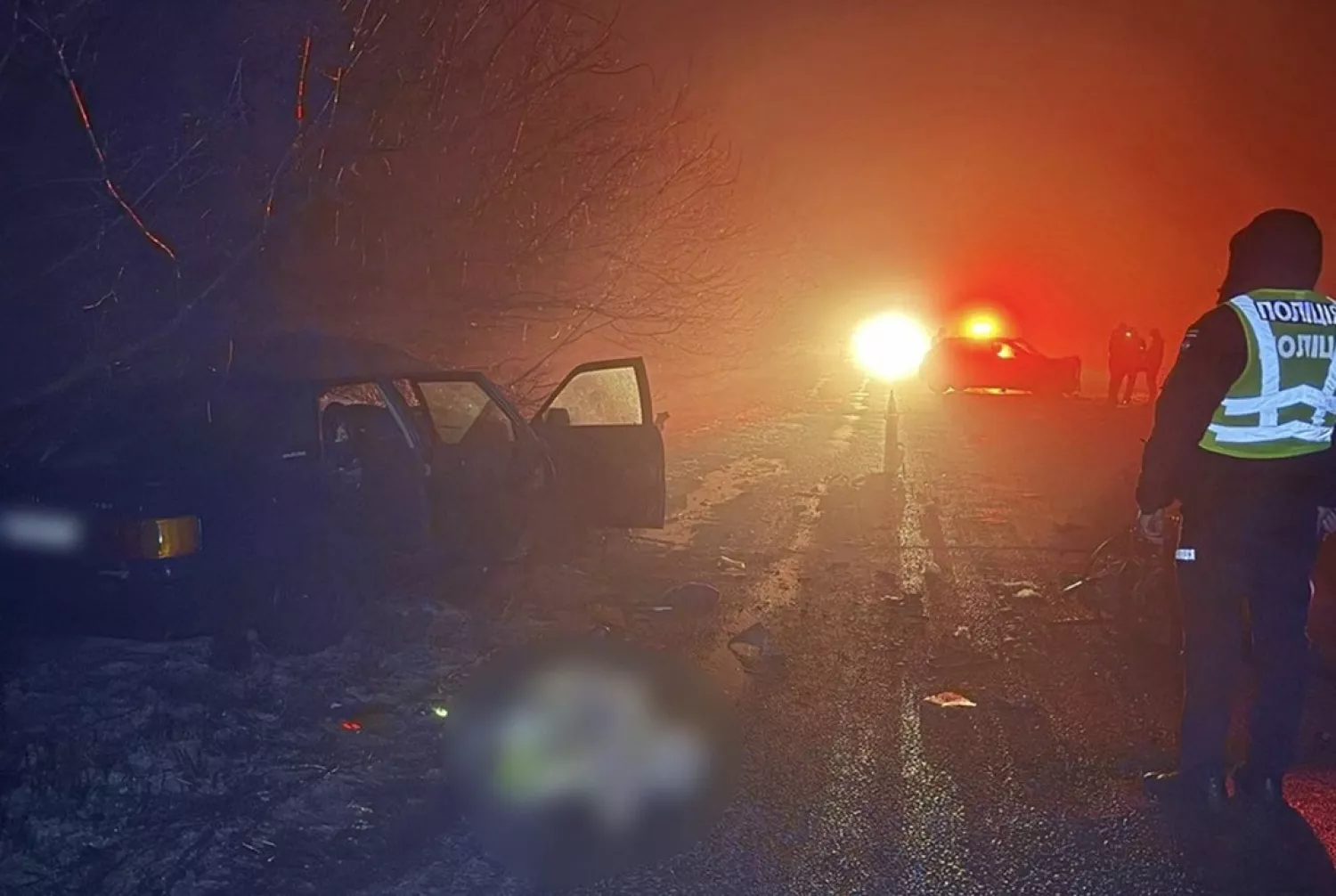 Смертельна ДТП на Миколаївщині 29 січня. Фото: поліція Миколаївщини