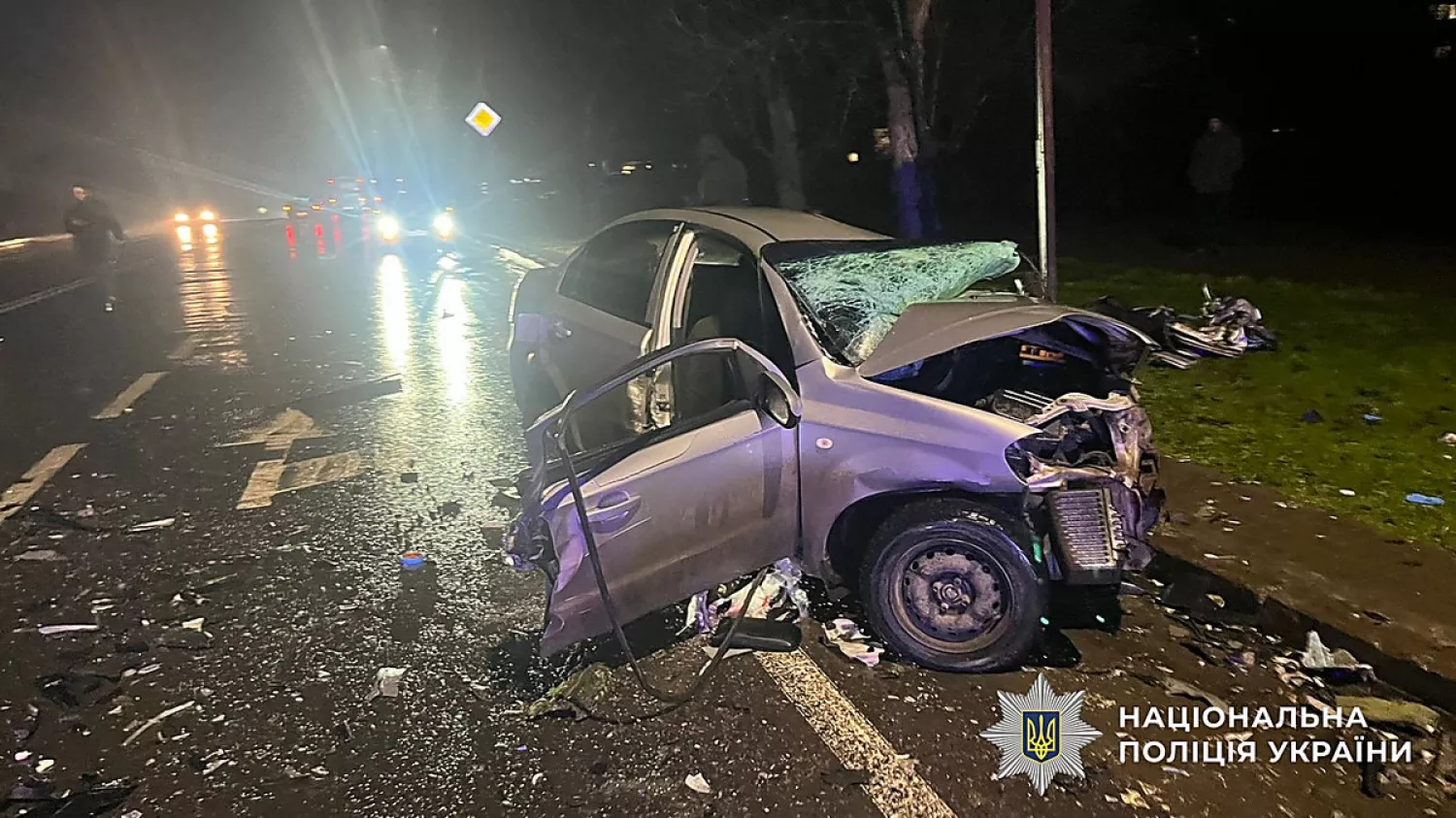 У Миколаєві зіткнулися два авто на Троїцькій: водії в лікарні. Фото: поліція