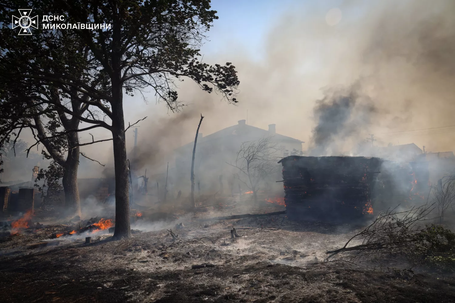 Пожежа у Миколаївській області. Фото: ДСНС, для ілюстрації
