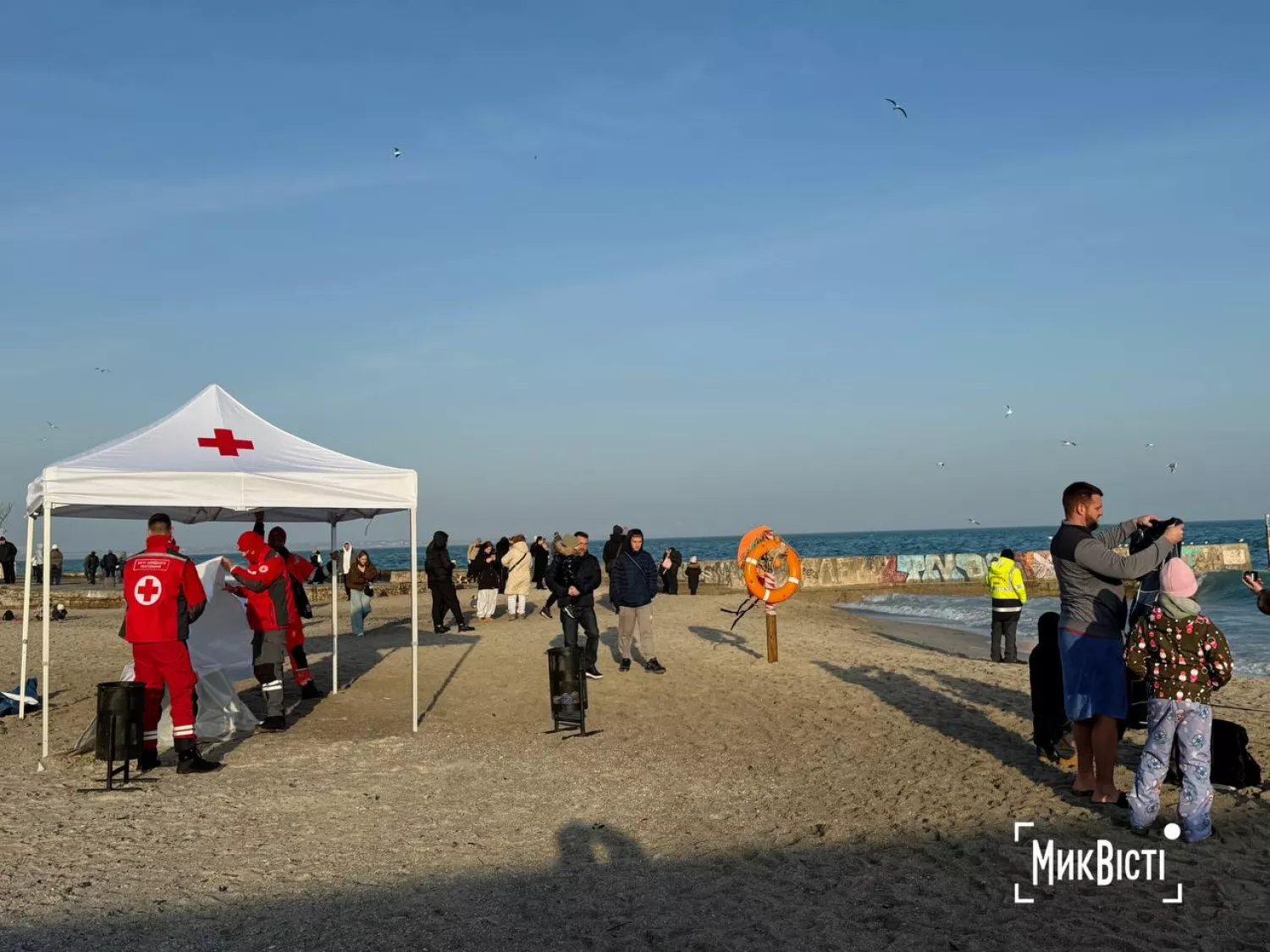 Як пройшли традиційні купання на Водохреща в Одесі. Фото: НикВести