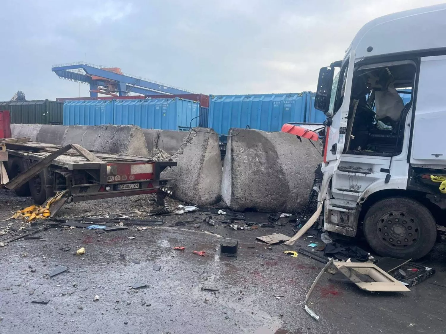 Росія атакувала порти Одещини. Фото: Олексій Кулеба