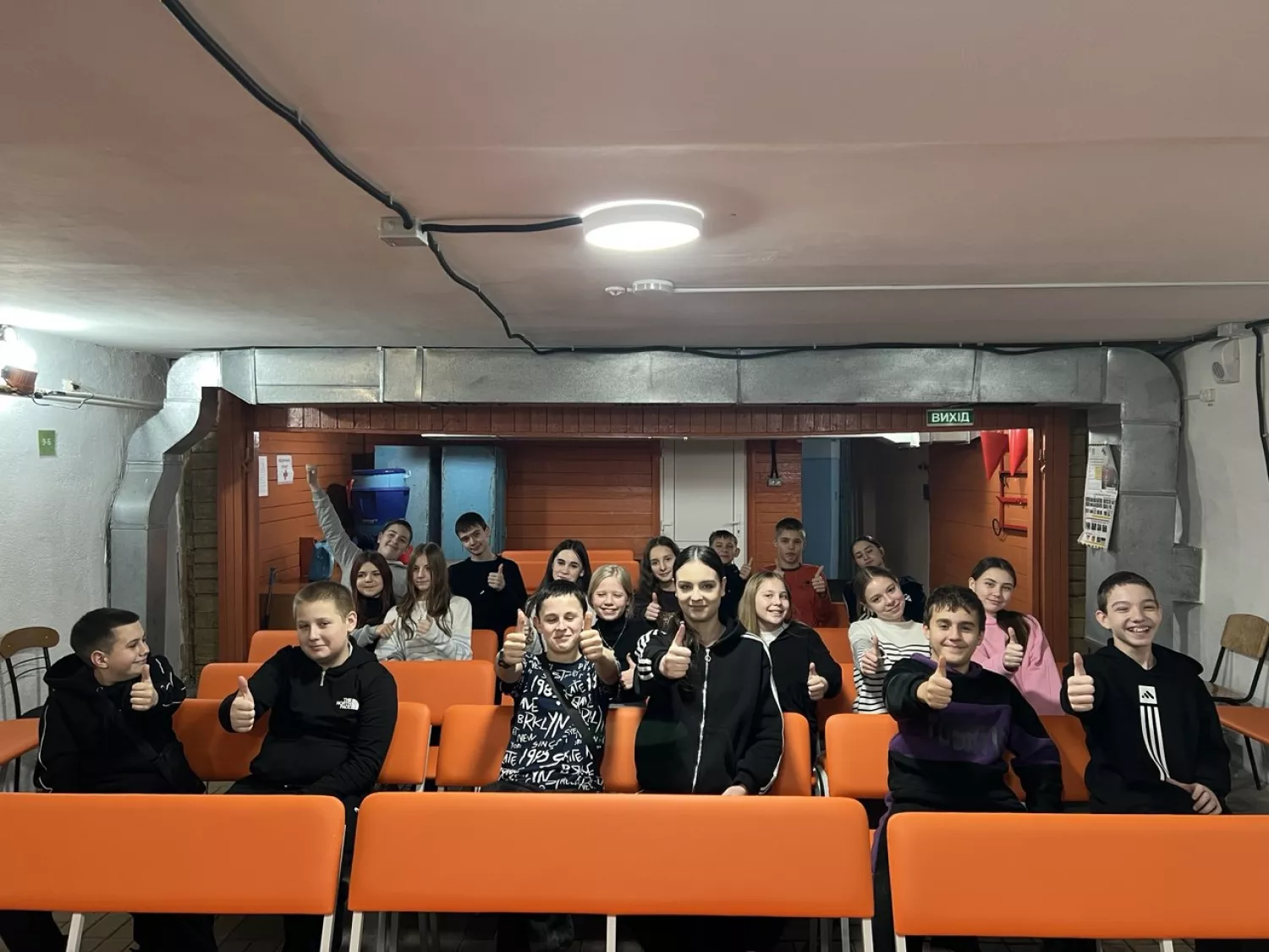 Благодійники відремонтували укриття для 365 школярів Казанківської гімназії на Миколаївщині. Фото: KSE Foundation