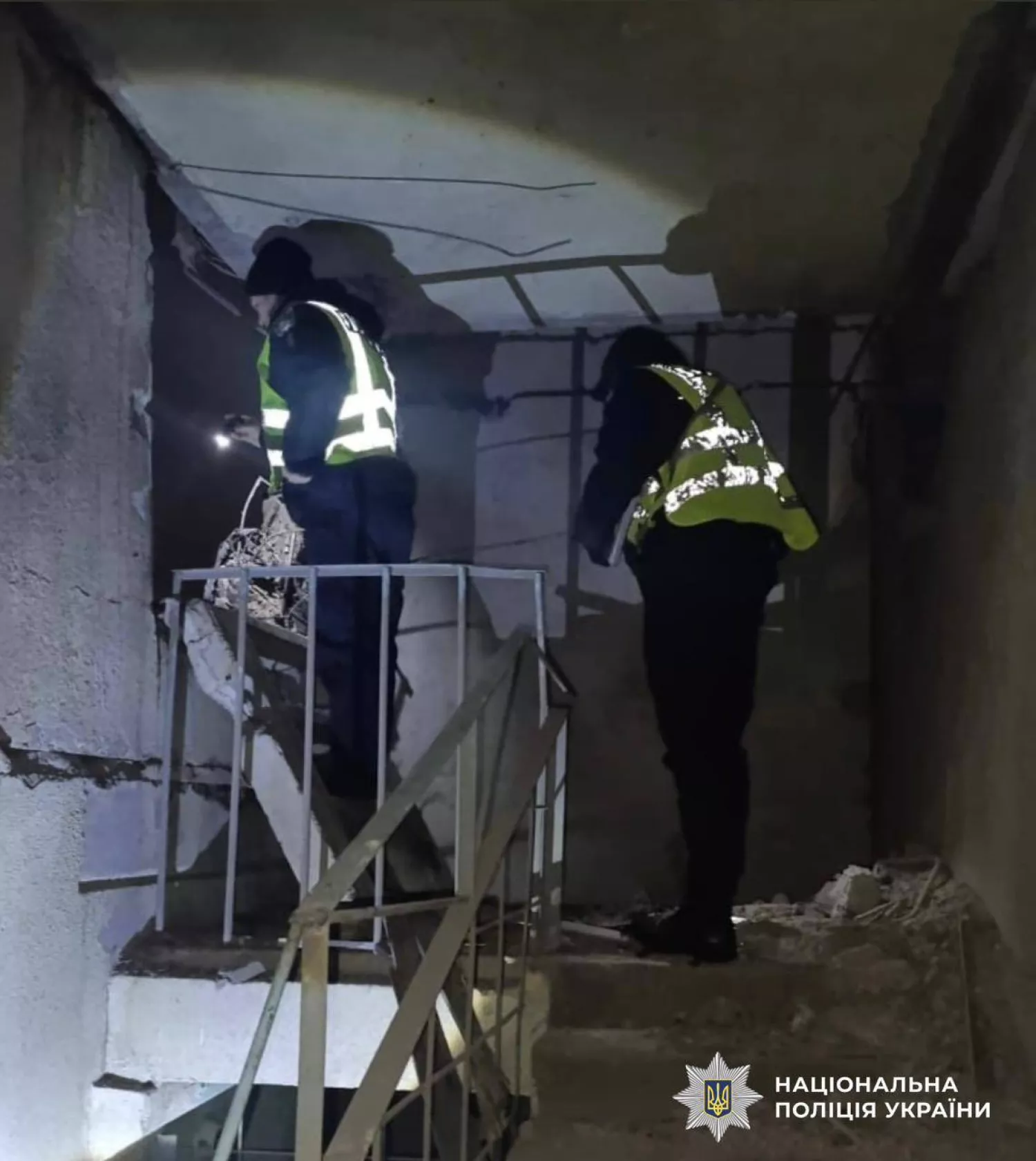 Наслідки обстрілу Києва 9 січня 2026 року. Фото: поліція Києва