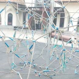 Стан канатного атракціону. Фото з Contact Center при міській раді.