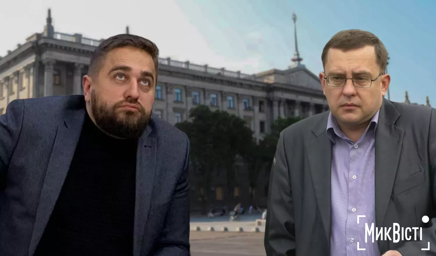Заступники міського голови Миколаєва Сергій Коренєв та Юрій Андрієнко, колаж МикВісті