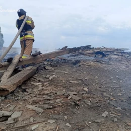 Ліквідація пожежі у Миколаївській області. Фото: ДСНС