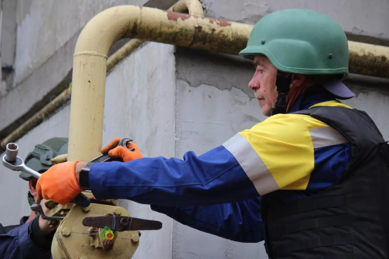 В Очакові відновили газопостачання після російського обстрілу. Фото: «Газмережі»
