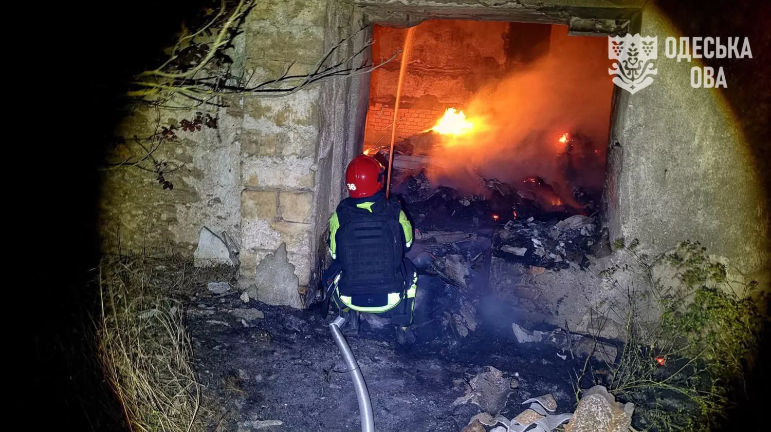 Наслідки обстрілу Одеської області 15 жовтня. Фото: ОВА
