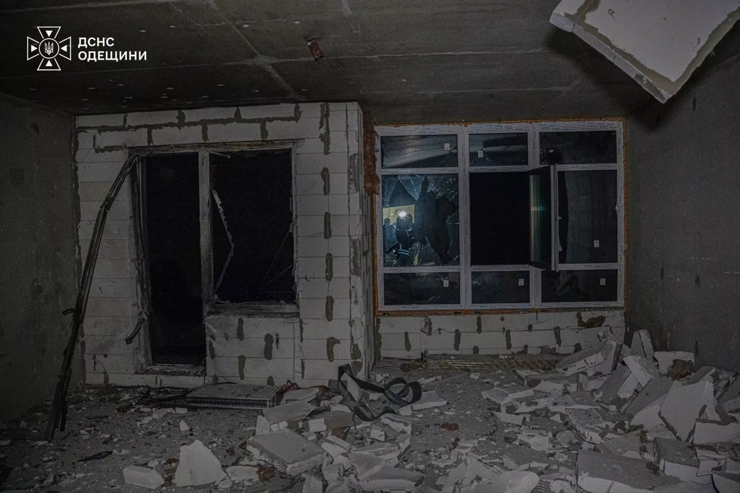 Наслідки обстрілу Одеської області 15 жовтня. Фото: ДСНС