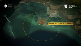 Українські військові знищили центр підготовки операторів дронів на окупованій Херсонщині. Скрин з відео ГУР