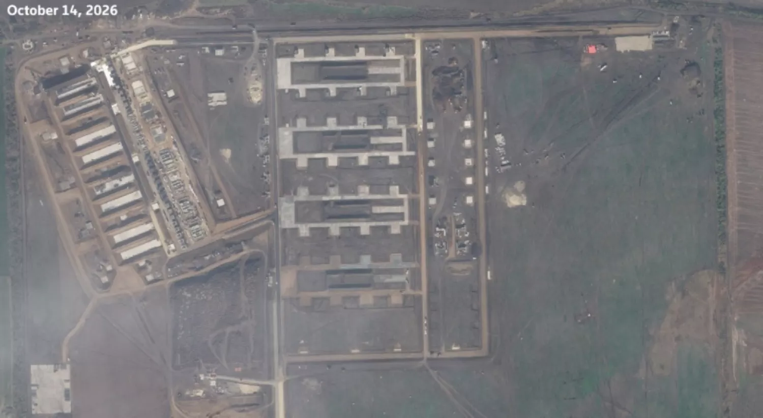 Нова база для запуску реактивних дронів у Ростовській області. Фото Planet Labs