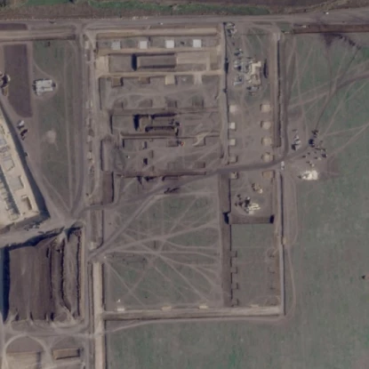 Нова база для запуску реактивних дронів у Ростовській області. Фото Planet Labs