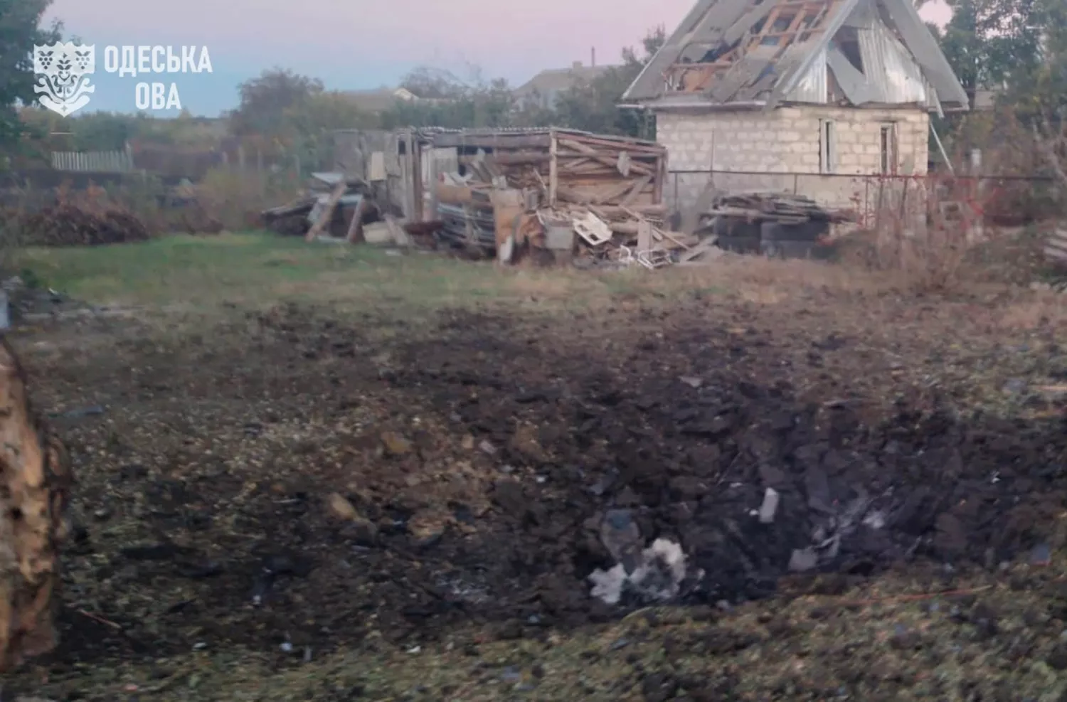 Наслідки обстрілу Одеської області. Фото: ОВА