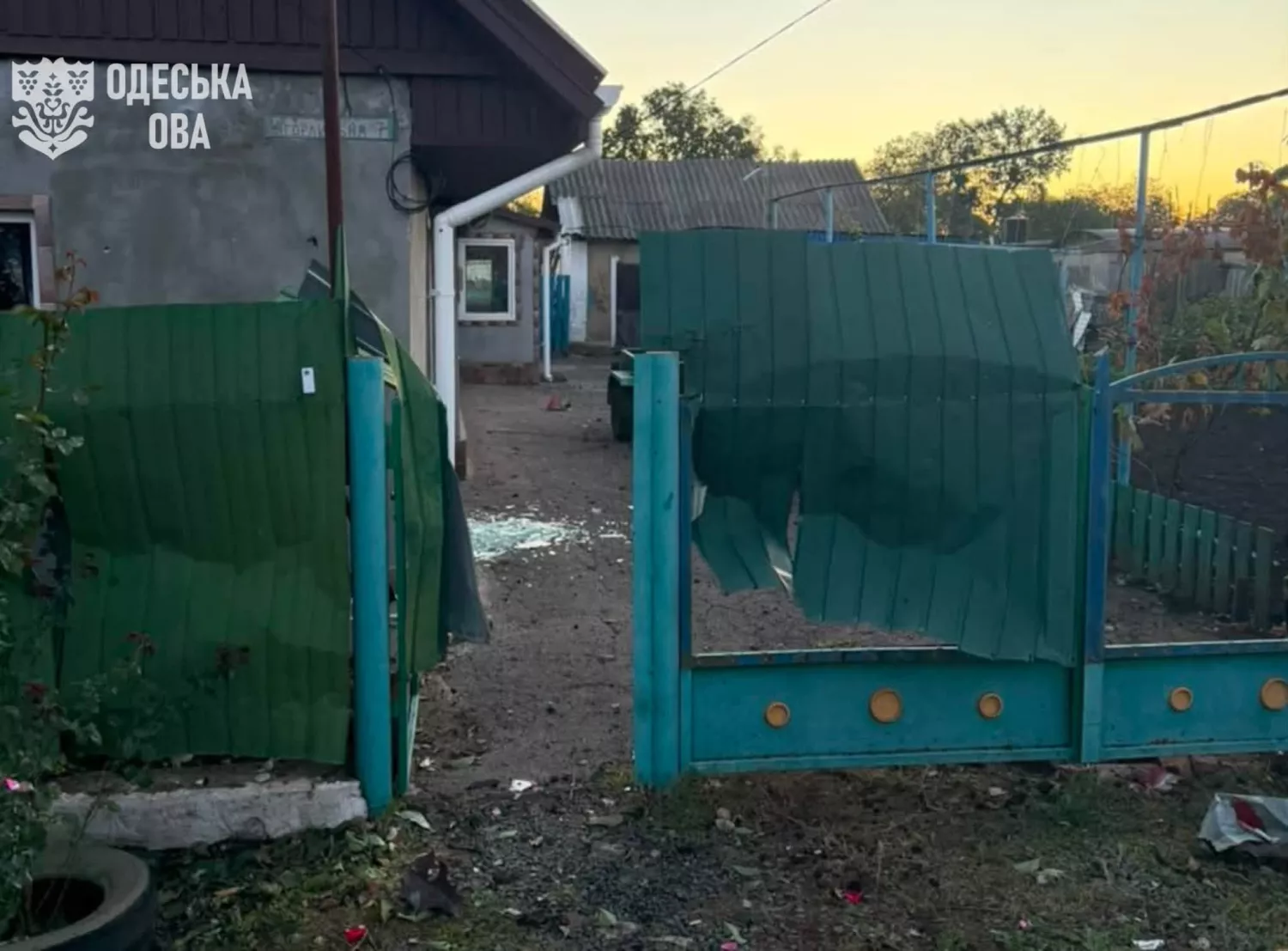 Наслідки обстрілу Одеської області. Фото: ОВА