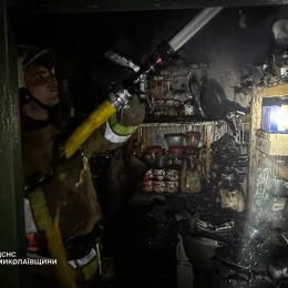 Ліквідація пожежі у Миколаївській області. Фото: ДСНС
