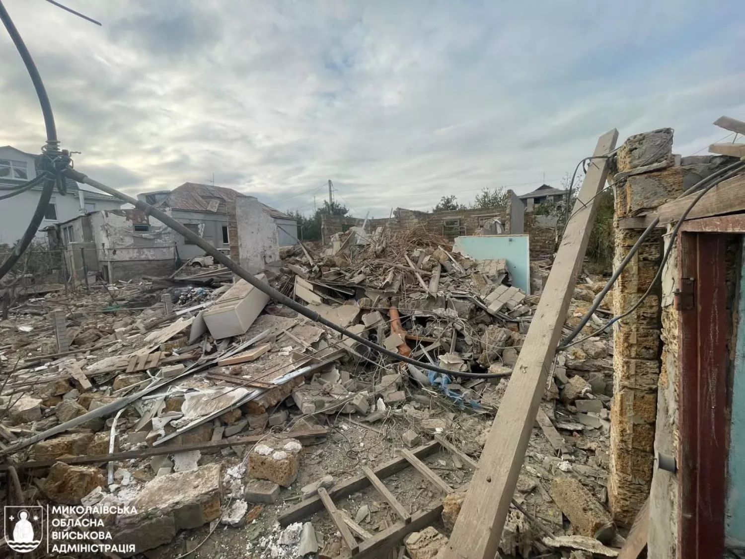 Наслідки російської атаки 16 жовтня. Фото Миколаївська ОВА