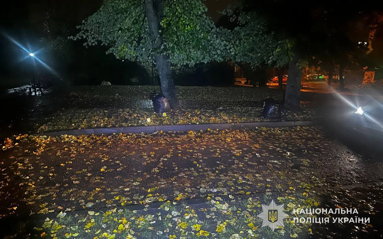 У Тернополі п’яний чоловік стріляв біля школи та поранив підлітка. Фото: Нацполіція