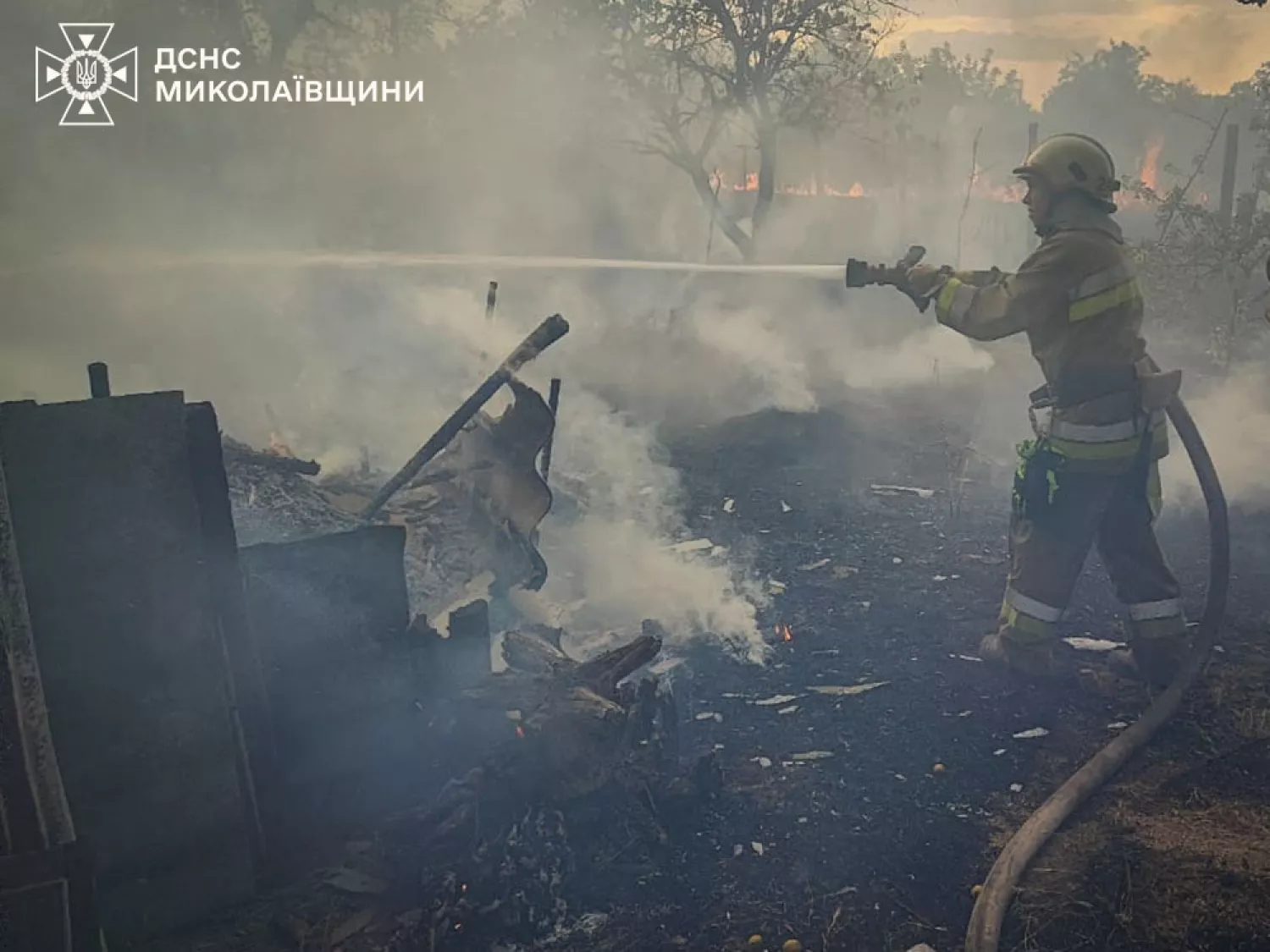 Пожежа на Миколаївщині. Ілюстративне фото: ДСНС