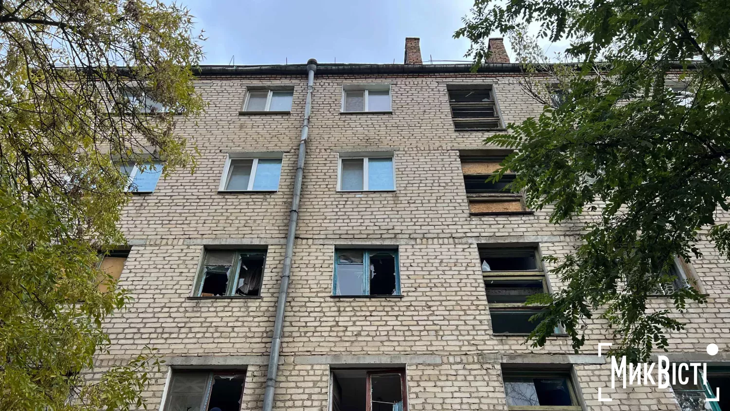 Наслідки удару по Миколаєву 20 жовтня. Фото: МикВісті