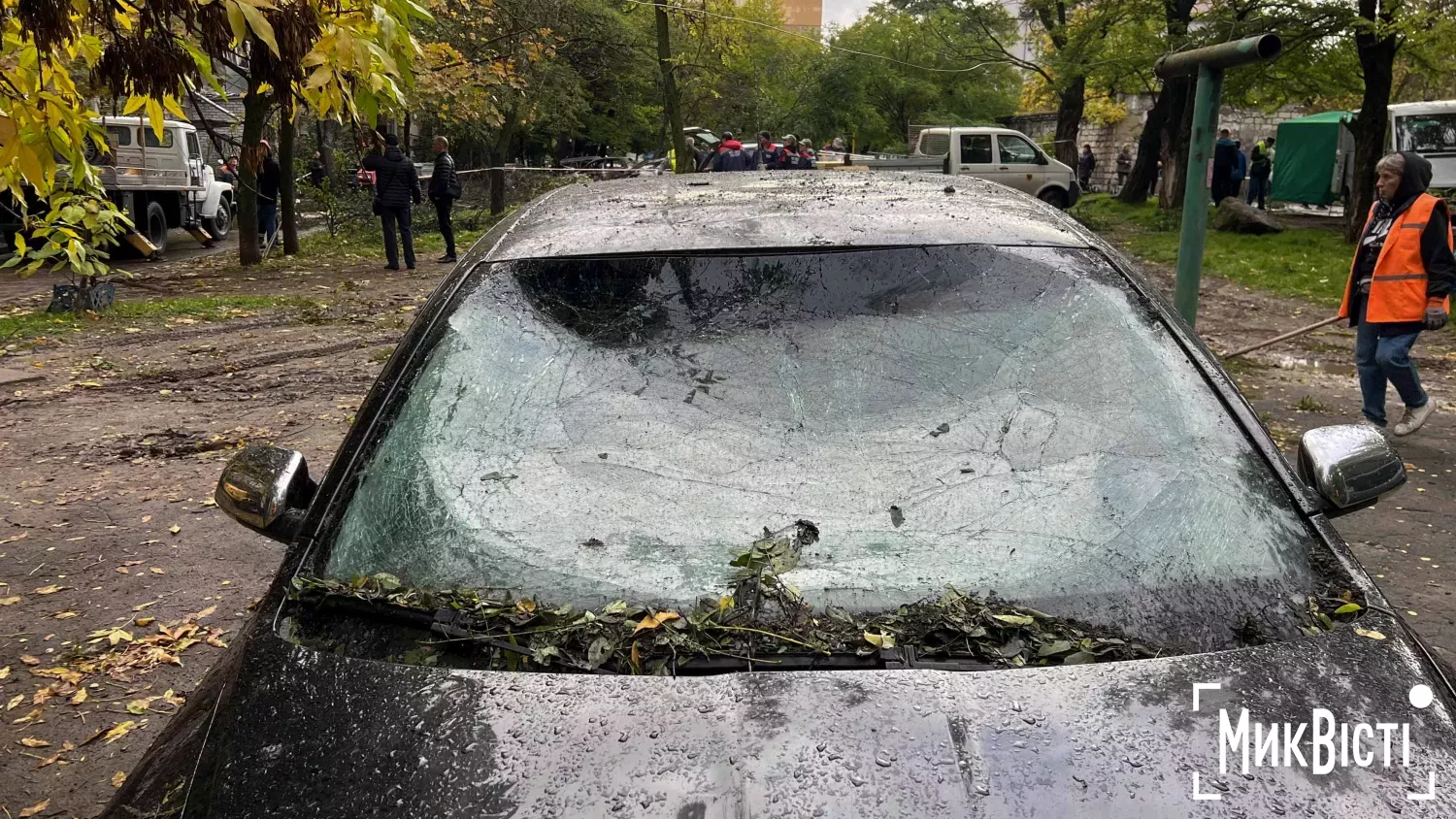 Наслідки удару по Миколаєву 20 жовтня. Фото: МикВісті
