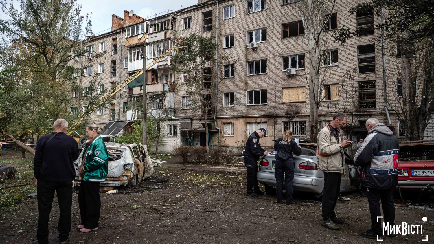 Наслідки обстрілу Миколаєва 20 жовтня 2026 року. Фото: Сергій Овчаришин, «МикВісті»
