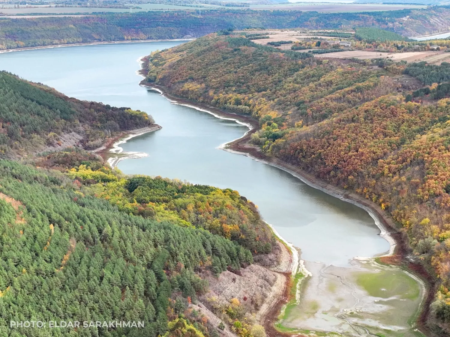 Знімки затопленої церкви на Хмельниччині. Фото: Ельдар Сарахман