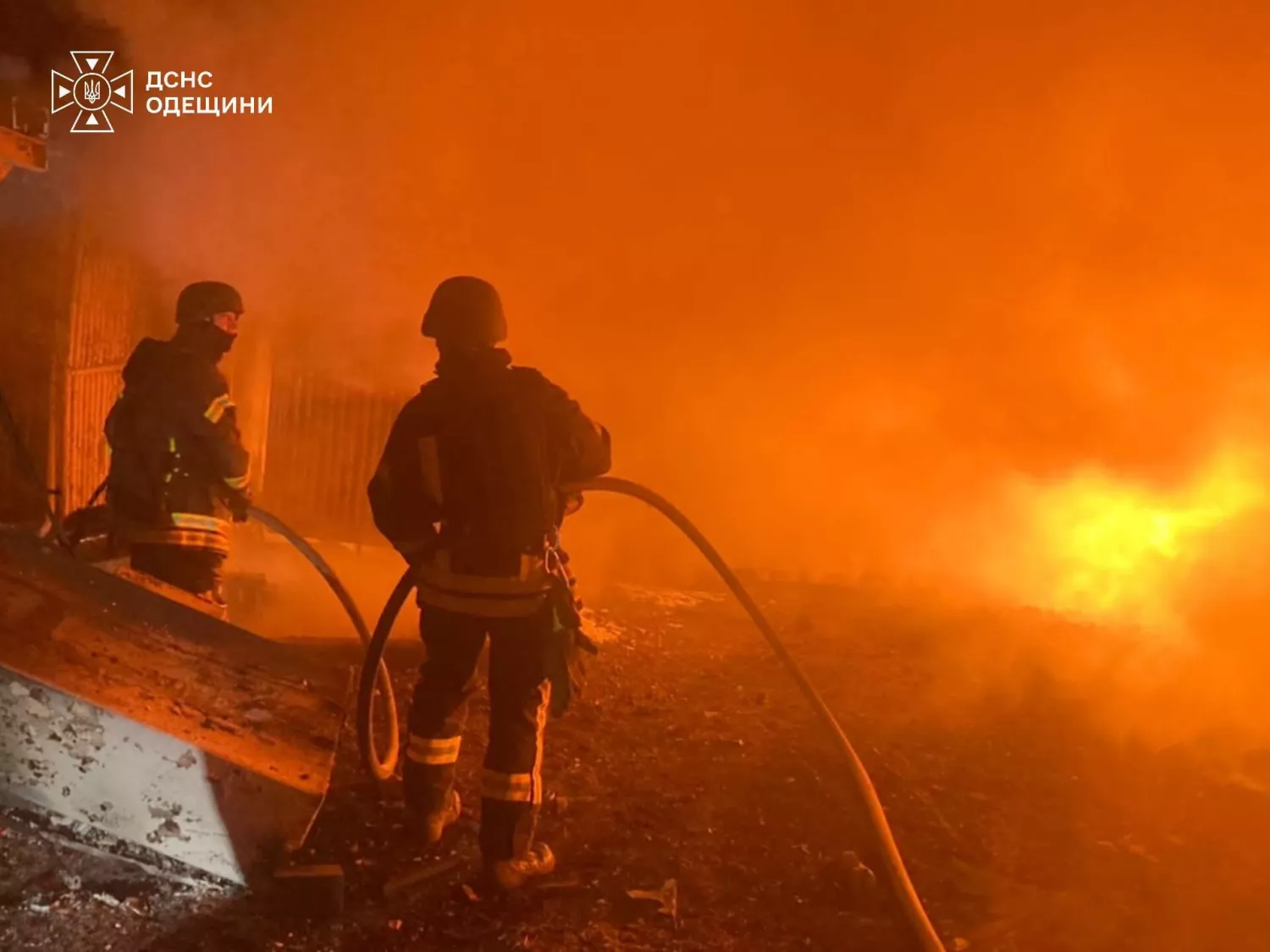 Наслідки атаки на Одеську область 23 жовтня. Фото: ДСНС