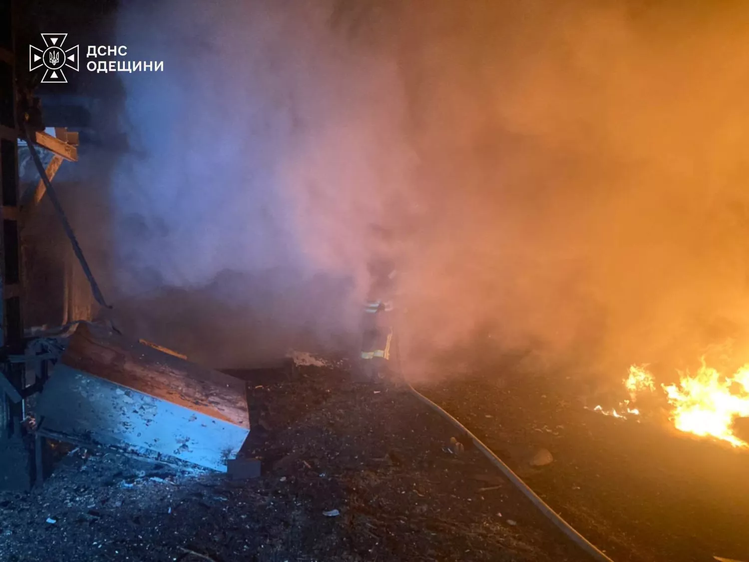 Наслідки атаки на Одеську область 23 жовтня. Фото: ДСНС