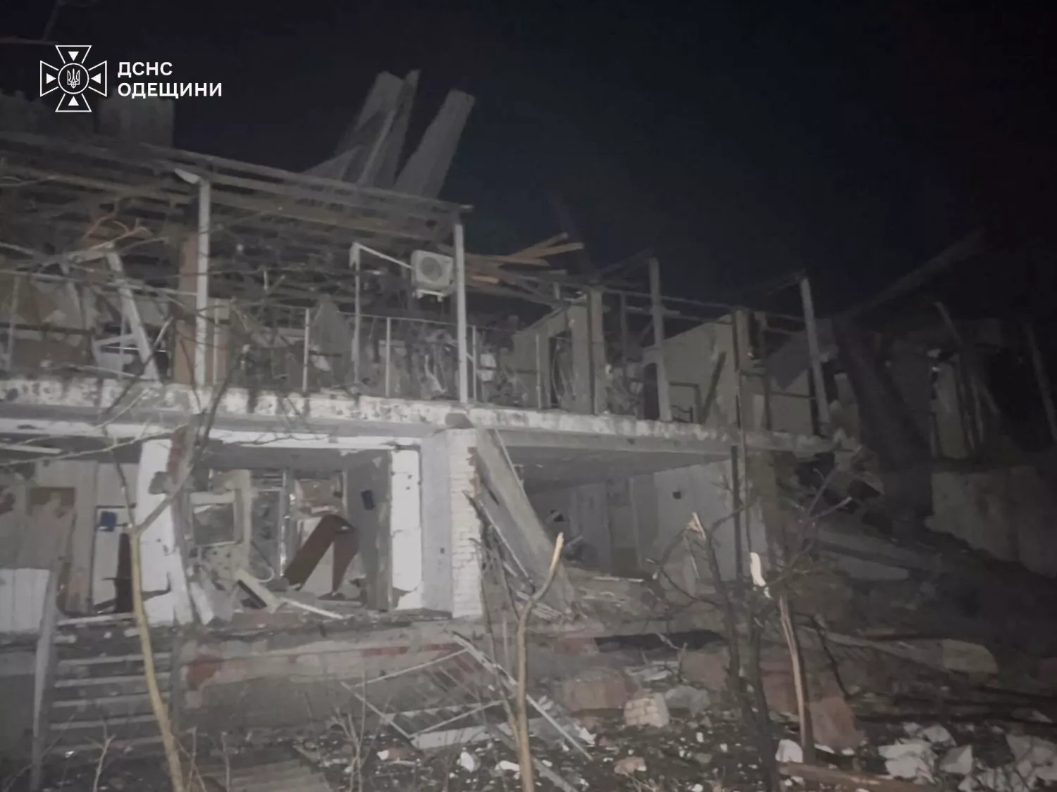 Наслідки атаки на Одеську область 23 жовтня. Фото: ДСНС