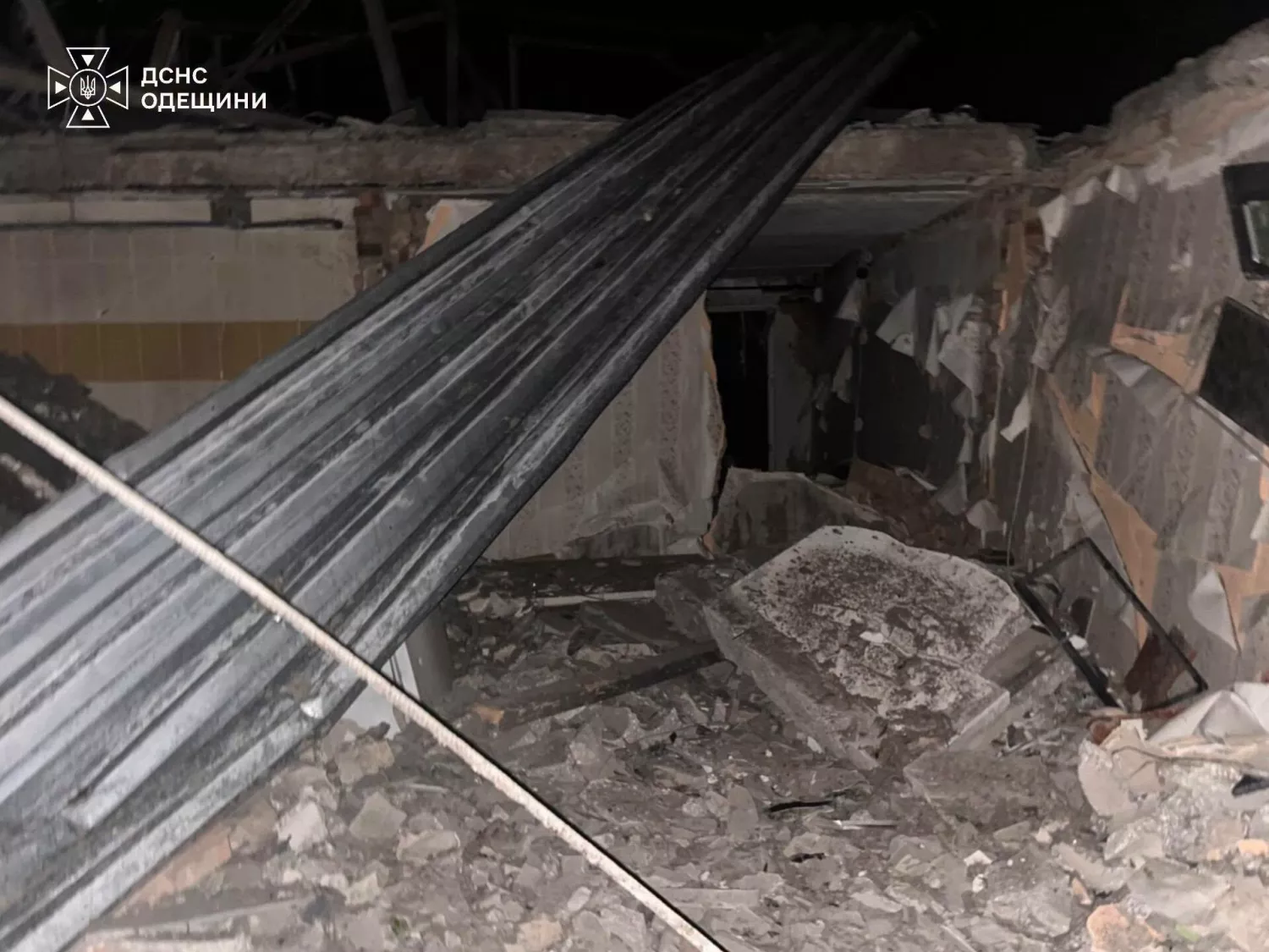 Наслідки атаки на Одеську область 23 жовтня. Фото: ДСНС