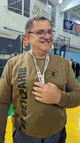Ветеран із Миколаївщини здобув золото на &laquo;Іграх Ветеранів &mdash; 2026&raquo;. Фото: Відділ з питань ветеранської політики Миколаївської ОДА