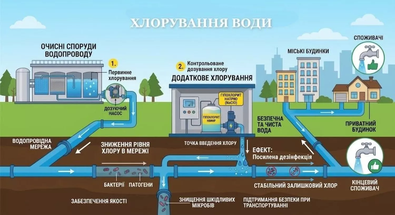 Хлорування води. Фото: «Миколаївводоканал»