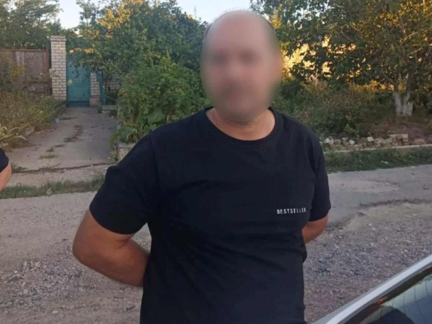 Засуджений, який кинув гранату біля магазину у Херсоні. Фото: Нацполіція