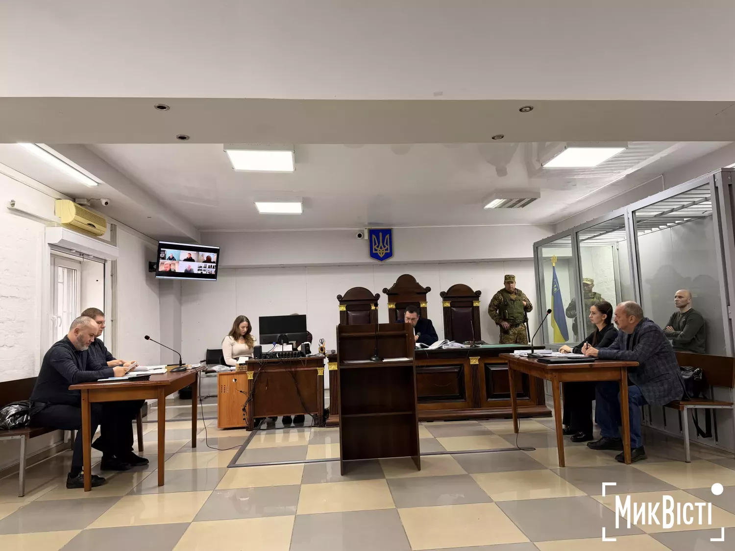 Засідання у справі про поширення злочинного впливу та вимагання. Фото: МикВісті