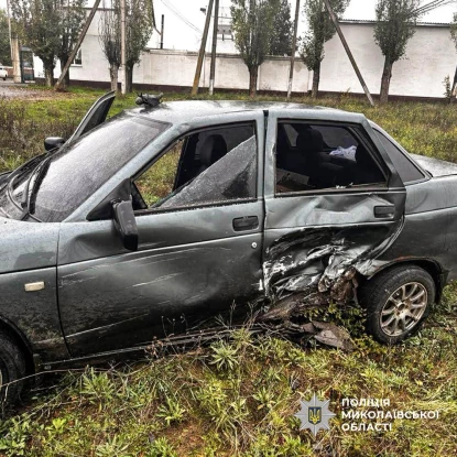 Аварія сталась вранці 31 жовтня. Фото: ГУНП Миколаївщини