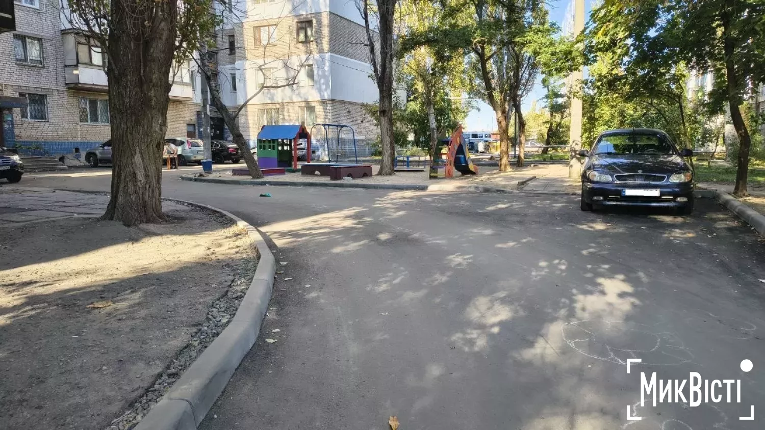 Відремонтований проїзд на вул. Генерала Олекси Алмазова. Фото: МикВісті