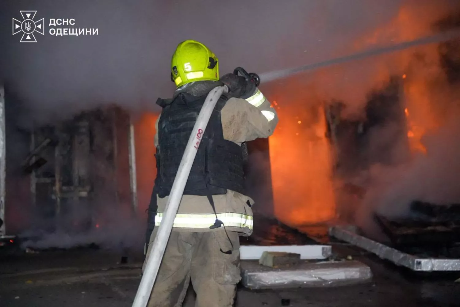 Атака на Одесу 6 жовтня. Фото: ДСНС