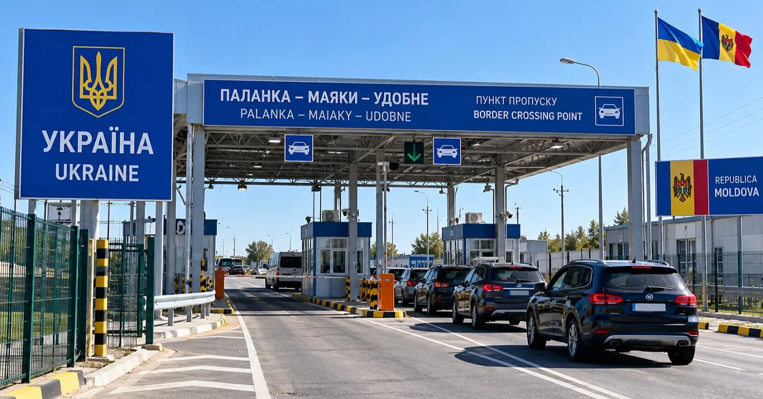 Пункт пропуску «Паланка» на кордоні з Молдовою відновив роботу після російської атаки. Фото: svoi.dp.ua