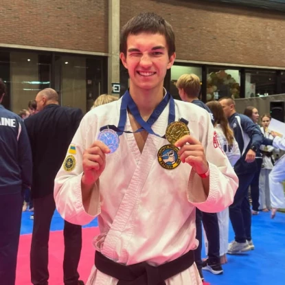 Миколаївський спортсмен здобув нагороди на чемпіонаті Європи з рукопашного бою. Фото: Управління молоді та спорту Миколаївської ОВА