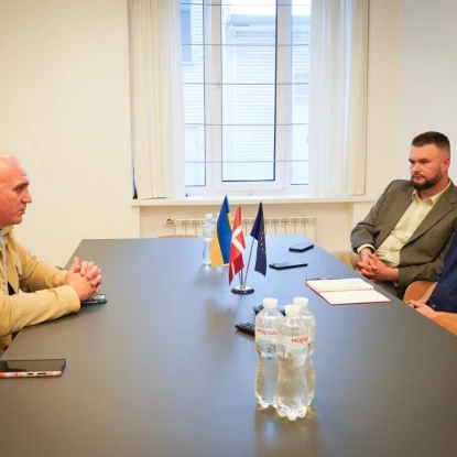 Віктор Йорген Блікфельт під час зустрічі з мером Миколаєва Олександром Сєнкевичем. Фото: Олександр Сєнкевич